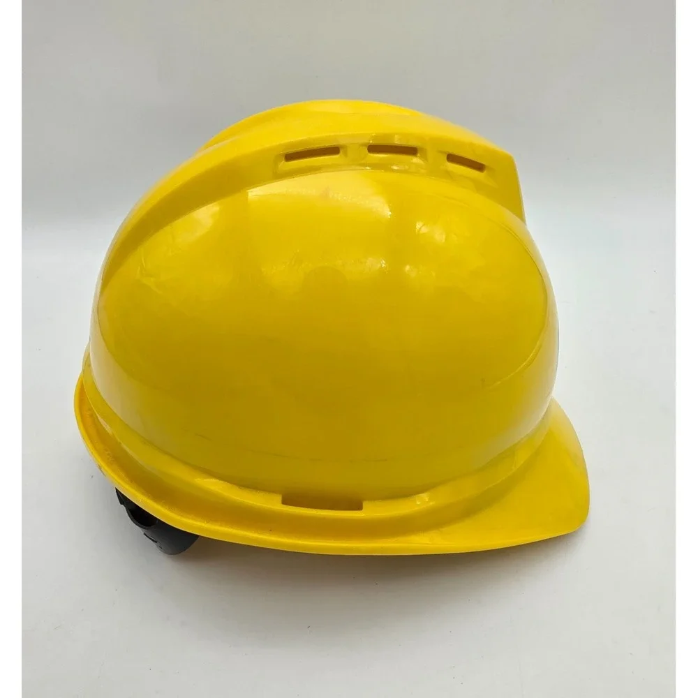 MSA Advance Vented Cap Style Hard Hat - Yellow - 4 Point Rachet